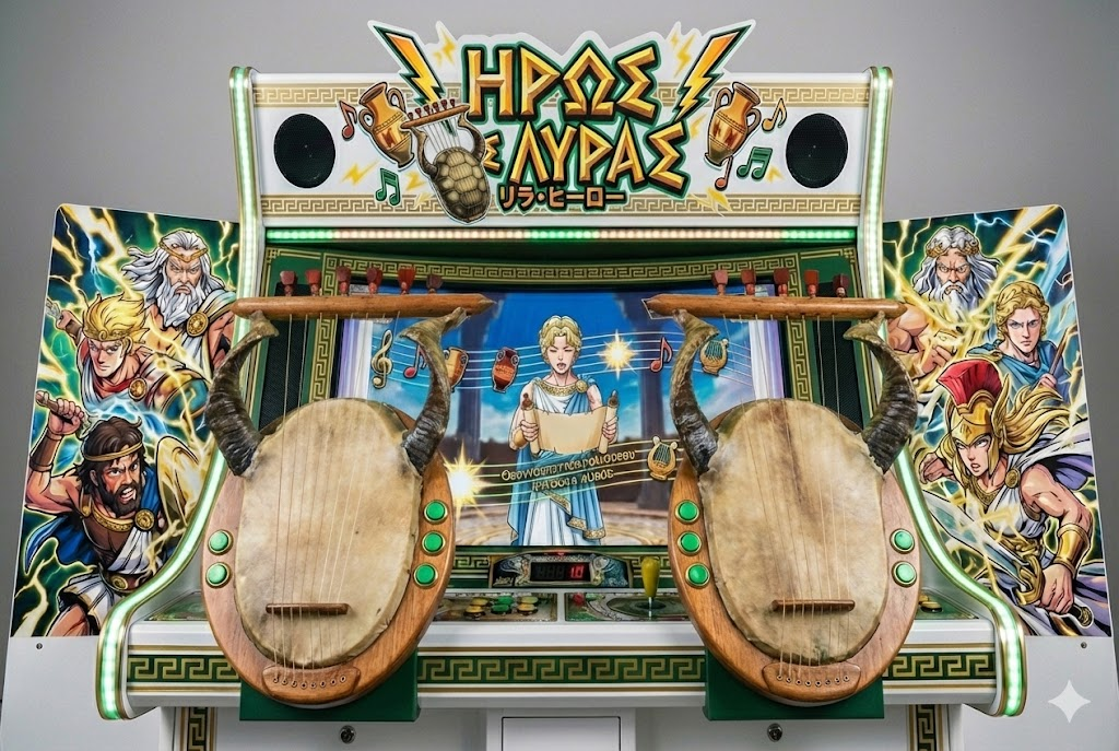 Hero of the Lyre Rhythm Game Cabinet